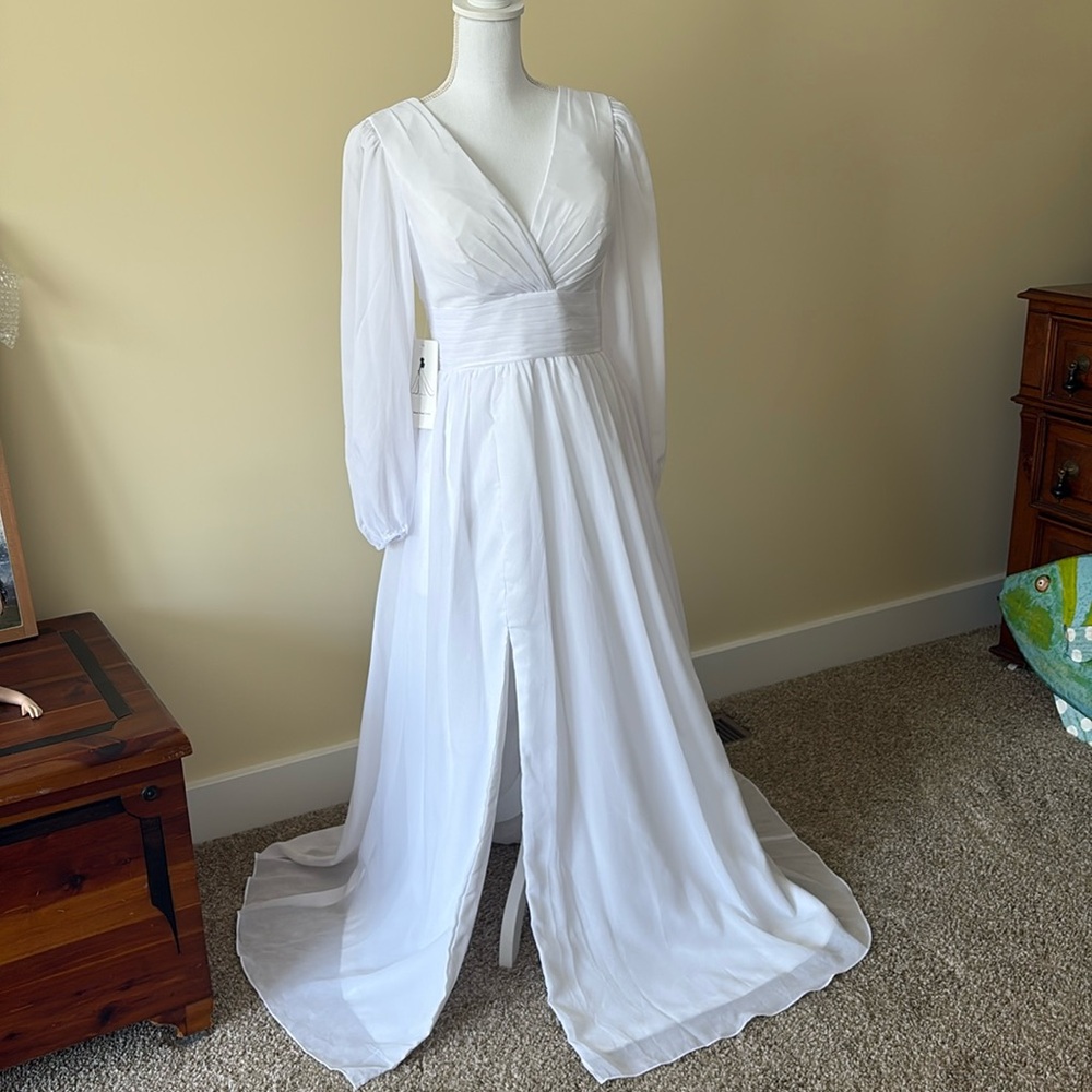 Alfred Angelo White Wedding Prom Dress